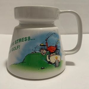 Relieve Stress Play Golf Gag Gift Non Spill Coffee Mug